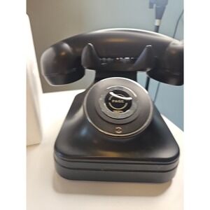 Pottery Barn Cordless Grand Retro Phone Handset Black 900MHZ Analog *Not Working